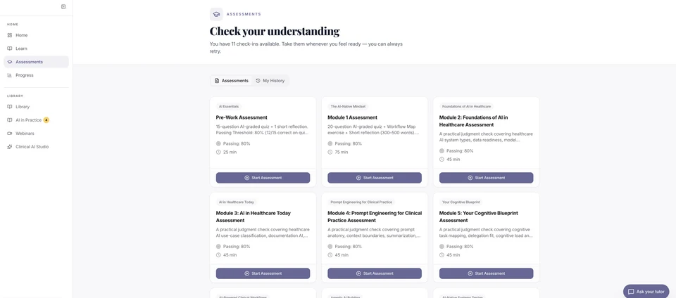 GCLS Academy — Assessments